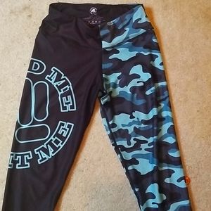 Feed Me Fight Me Camo Leggings